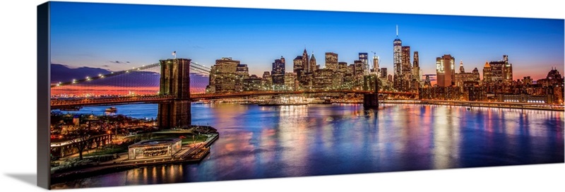 New York City Skyline at Night | Great Big Canvas