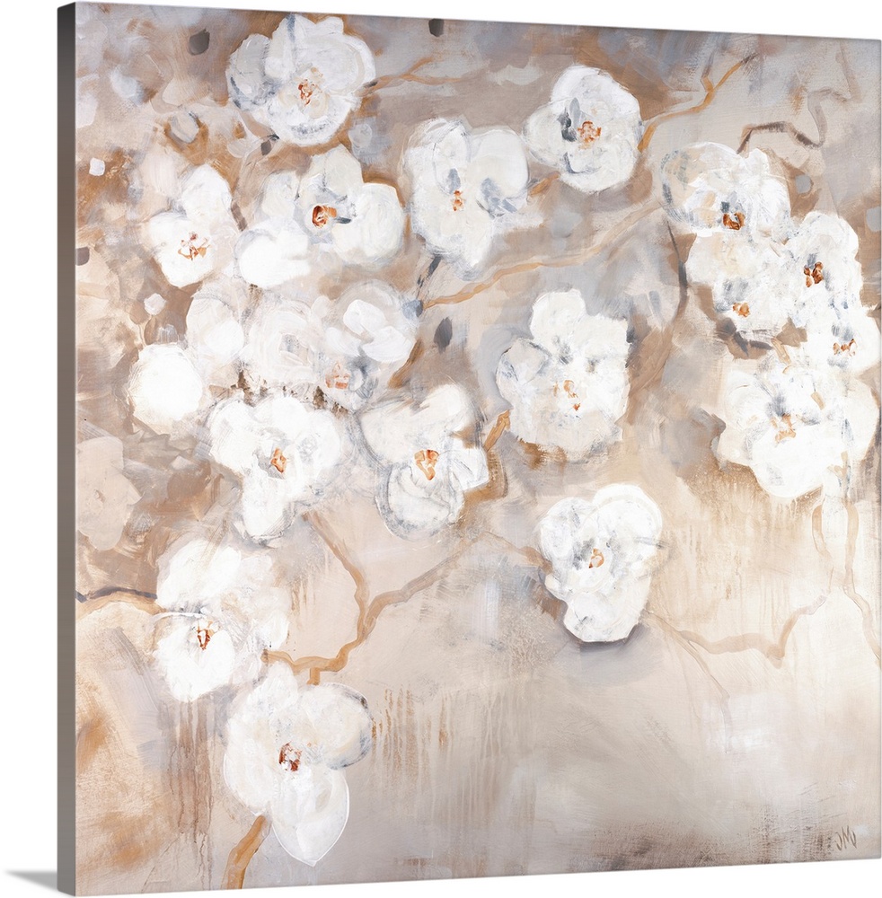 WHITE ORCHID FLOWER CANVAS PICTURE PRINT WALL ART D634 