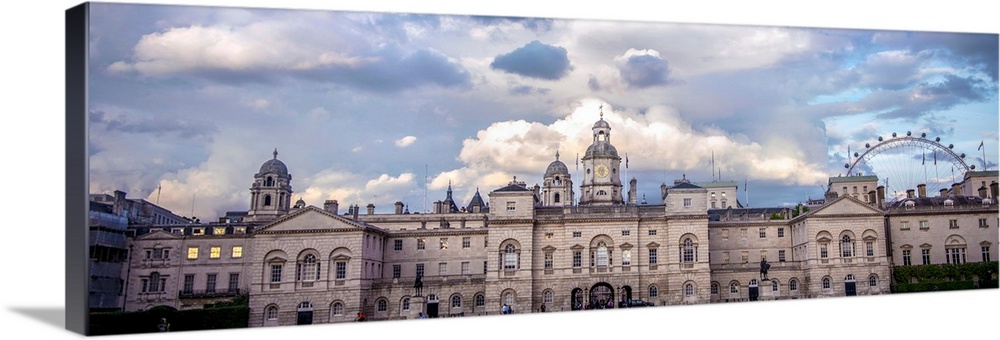 Panoramic view of Horse Guards building in London, England.