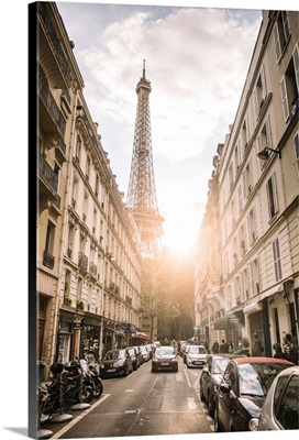 Paris Street View of Eiffel Tower