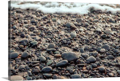 Pebble Shore Of Rialto Beach, Olympic National Park, Washington