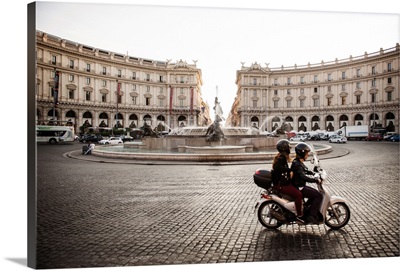 Piazza della Repubblica and The Fountain Of The Naiads, Rome, Italy, Europe