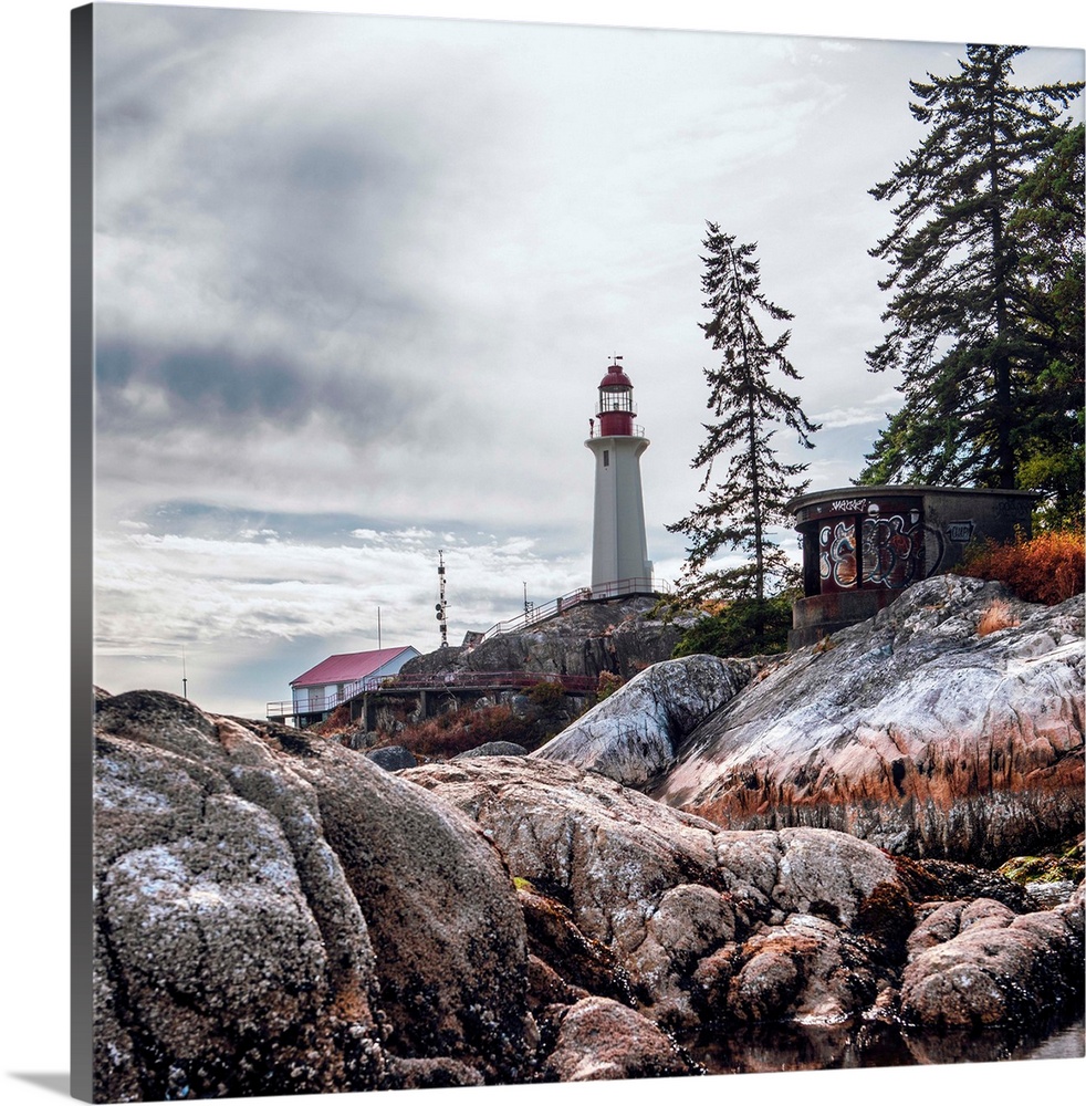 LIGHTHOUSE SEASIDE CANVAS PICTURE PRINT WALL ART D596 