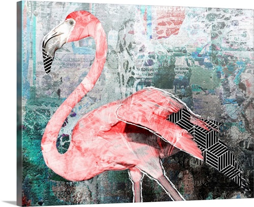 louis vuitton flamingos Painting by CHEEKY BUNNY POP ART