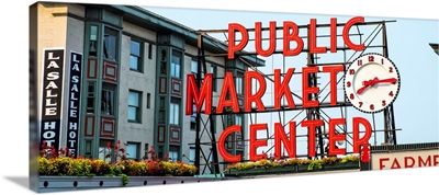 Public Market Center Sign - Panoramic