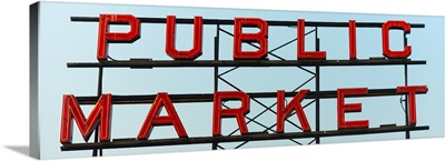 Public Market Sign Panoramic