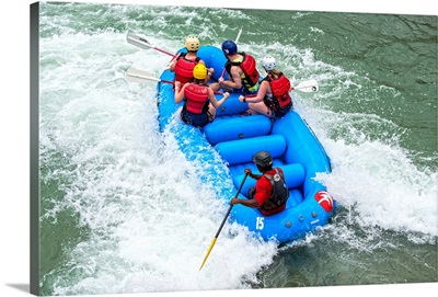 Raft in Whitewater Rapids