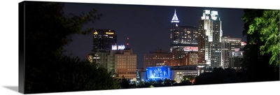 Raleigh Skyline at Night, North Carolina