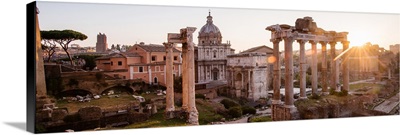 Roman Forum, Rome, Italy, Europe - Panoramic