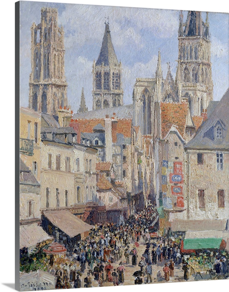 By the time of Pissarro's fourth visit to Rouen in 1898, he was already familiar with the motifs there. The artist depicte...