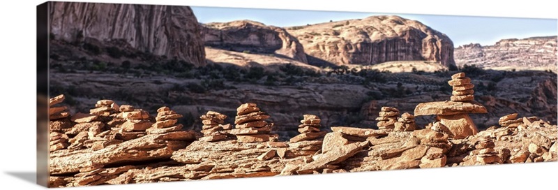 Sandstone boulders in Goblin Valley, Arches National Park, Utah Wall ...
