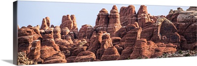 Sandstone formations in the Fiery Furnace, Arches National Park, Utah