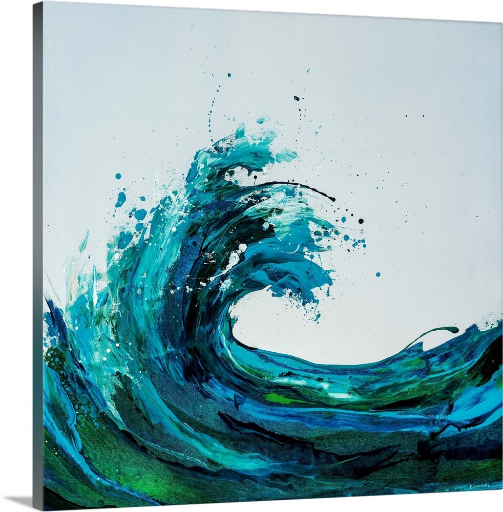Seafoam Wave Wall Art, Canvas Prints, Framed Prints, Wall Peels Great Big Canvas
