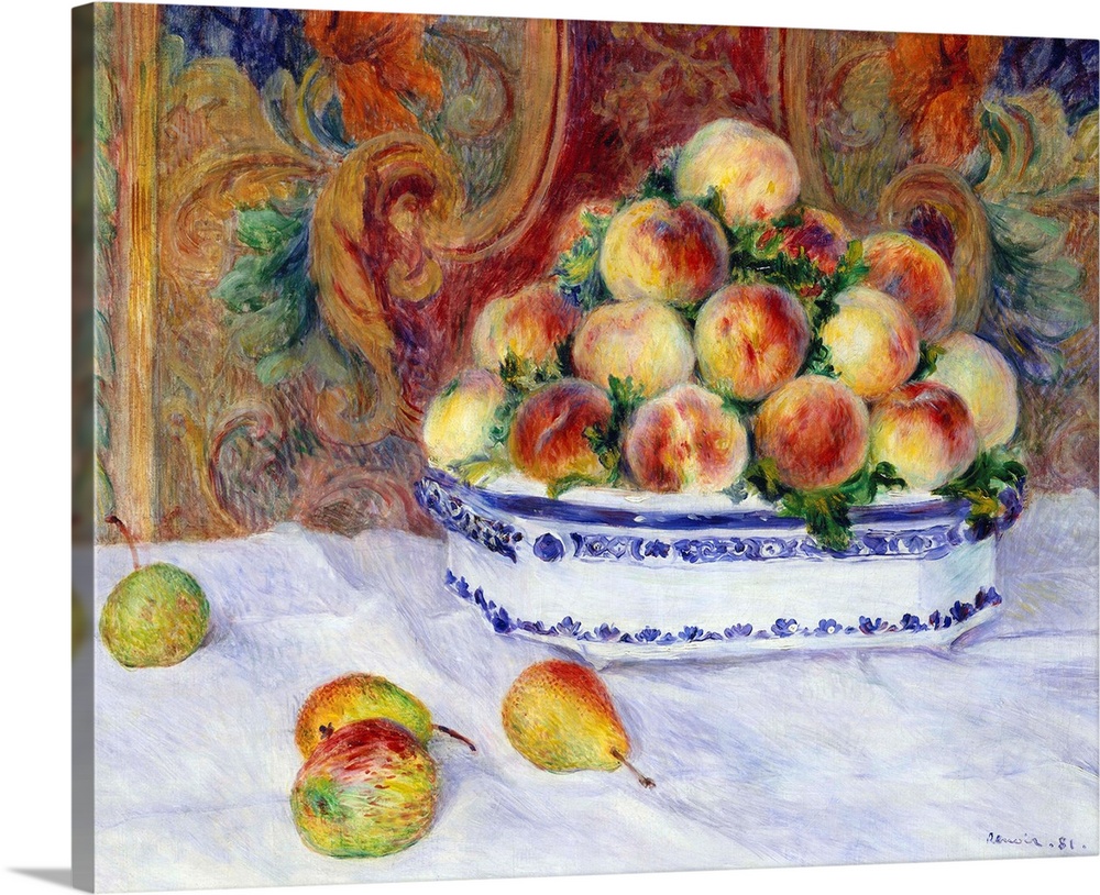 Reviewers of the 1882 Impressionist exhibition were dazzled by this very appealing still life of a certain fruit bowl of '...