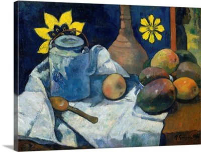 Still Life with Teapot and Fruit