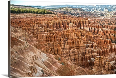 Striped hoodoos in the Bryce Canyon Amphitheater, Utah