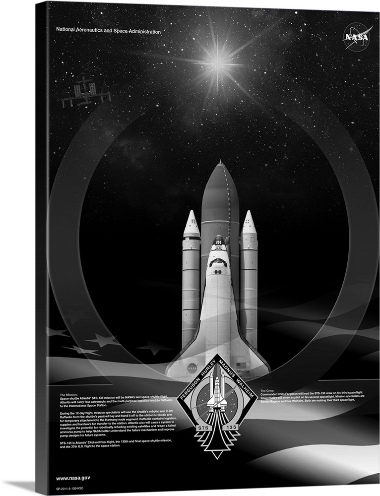 7/8/11 - 7/21/11 (Launch Date) Shuttle Atlantis (Orbiter) - Space Station Delivery Mission ULF7Multi-Purpose Logistics Mod...