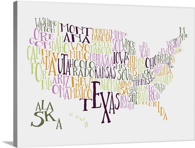 Teen Spirit US Typography Map