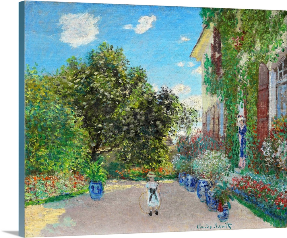 Claude Monet and his family lived at Argenteuil, outside Paris, from 1871 to 1878. Here he depicted his five- or six-year-...