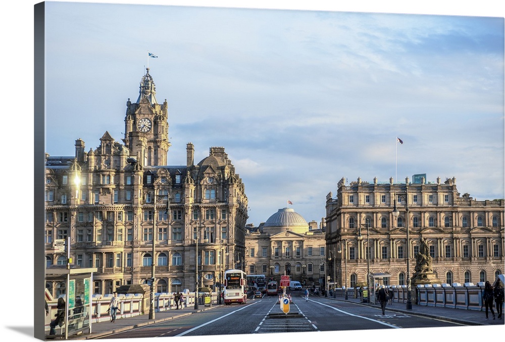 Photograph of the luxurious Balmoral Hotel in Edinburgh, Scotland, UK