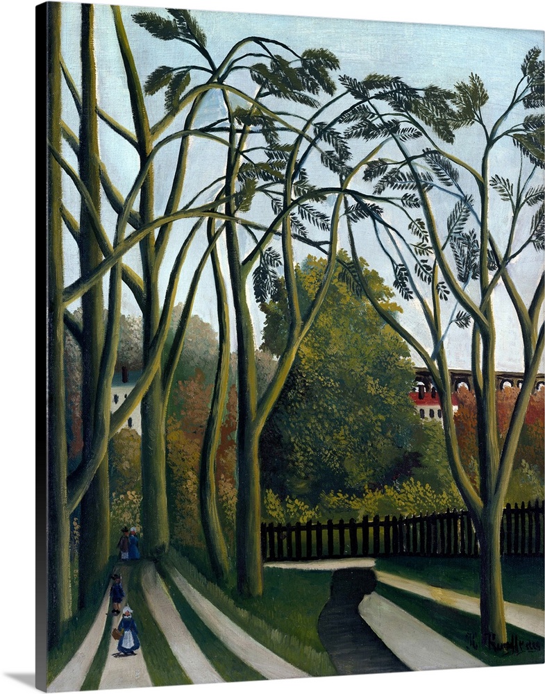 Rousseau identified the subject of this painting in a handwritten note, affixed to its stretcher, dated 1909, the year he ...