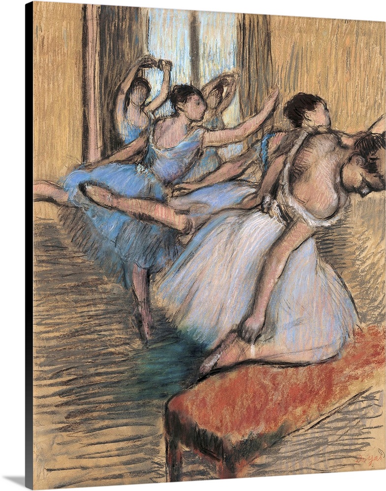 About 1900 Degas revised a painting (Foundation E. G. Buhrle Collection, Zurich) that he had made some twenty years earlie...
