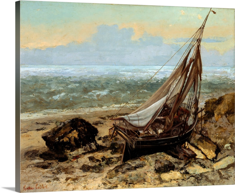 Courbet painted this work during an intensely productive visit to Trouville with James McNeill Whistler from September unt...