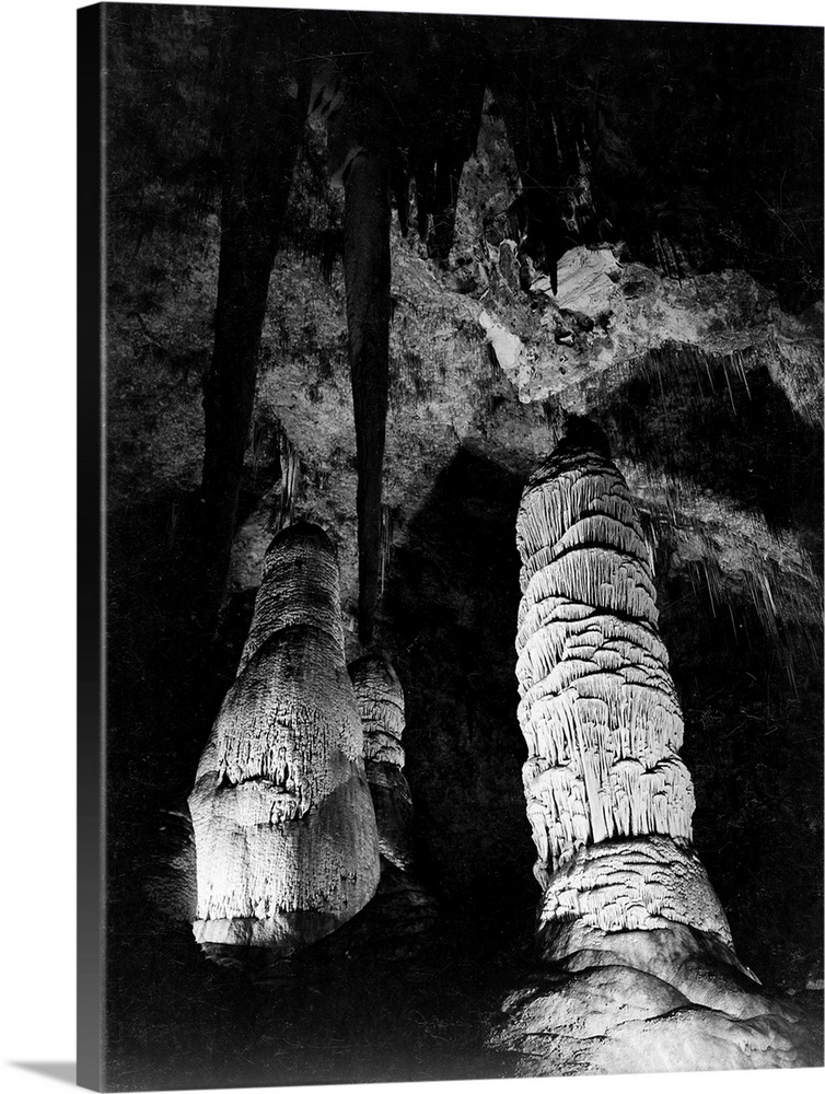 The Giant Dome, largest stalagmite thus far discovered. It is 16 feet in diameter and estimated to be 60 million years old...