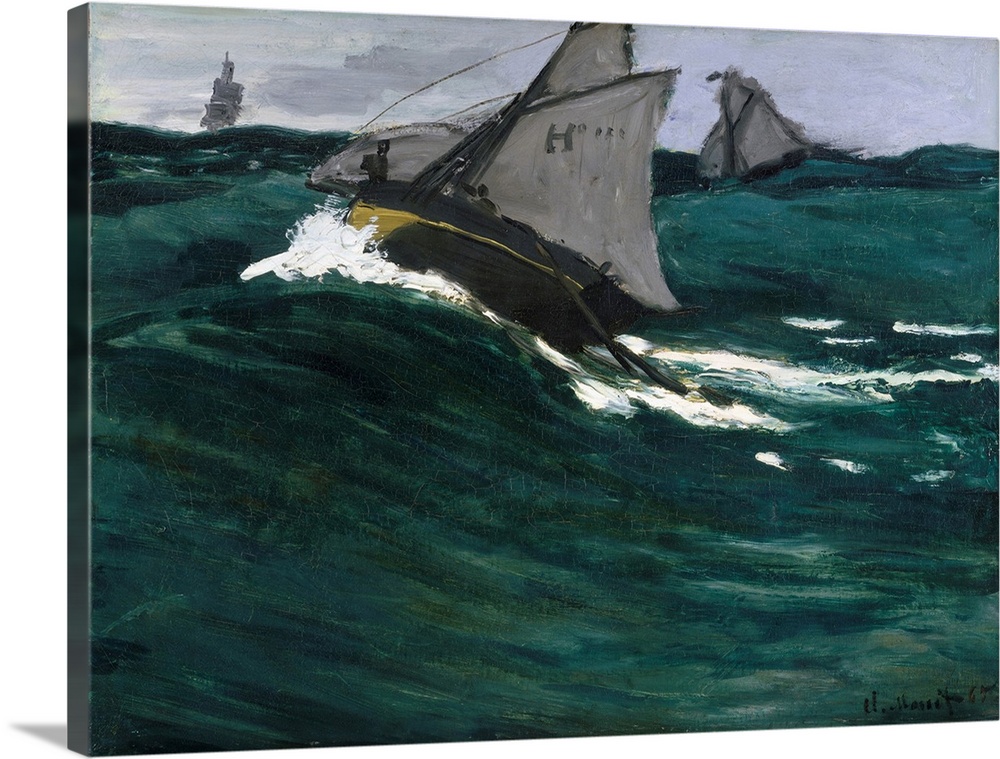 When this early seascape debuted at the 1879 Impressionist exhibition, one critic remarked that it was directly influenced...