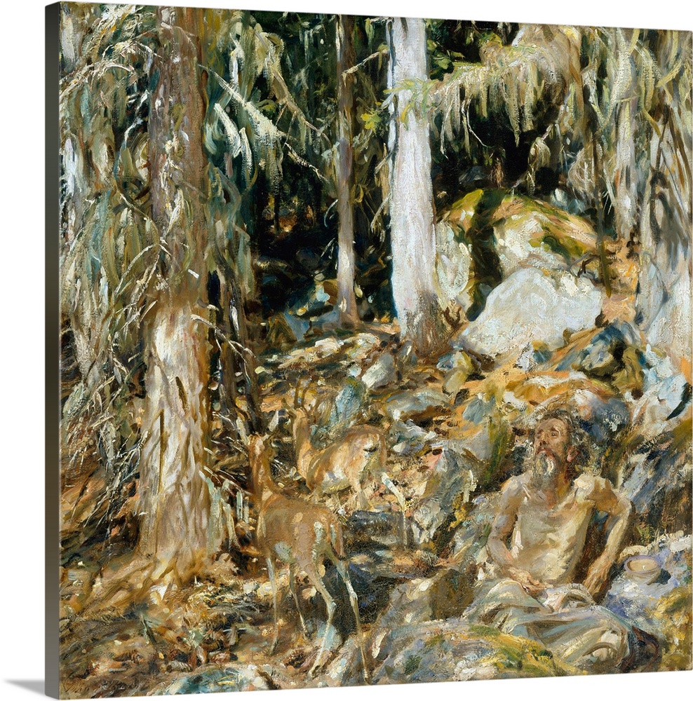 Sargent based this painting on sketches he had made in Val d'Aosta, in the foothills of the Alps, in northwestern Italy. A...