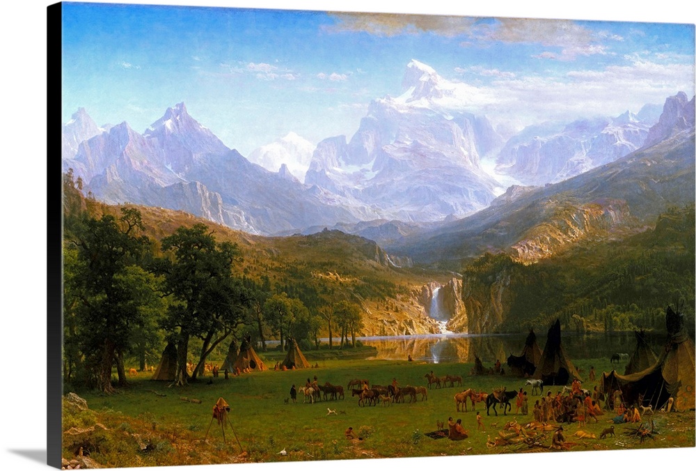 This painting is the major work that resulted from the artist's first trip to the West. His intention to create panoramic ...