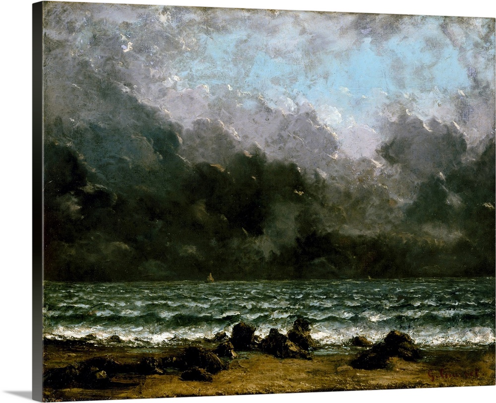 During successive sojourns at Trouville in the mid-1860s, Courbet fully developed the pictorial vocabulary that he used fo...