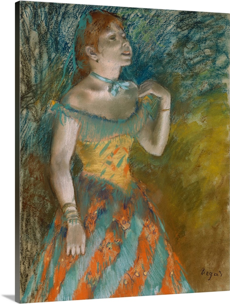 A sale catalogue of 1898 evocatively described the performer pictured in this pastel: Skinny and with the graceful moves o...