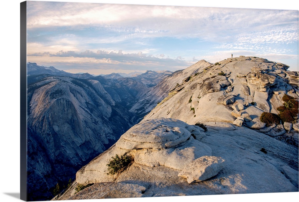 View from the top of Half Dome in Yosemite National Park, California.