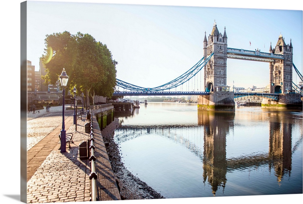the UK.,Panoramic Canvas Wall Art Picture Print England Tower Bridge in London 