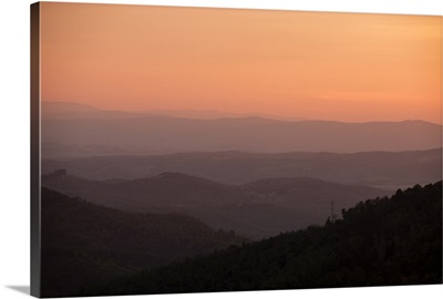 Tuscan Hills Sunset, Tuscany, Italy, Europe