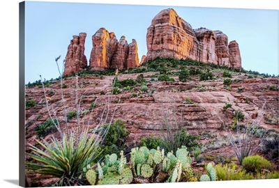 View Of Cathedral Rock From Templeton Trail, Sedona, Arizona