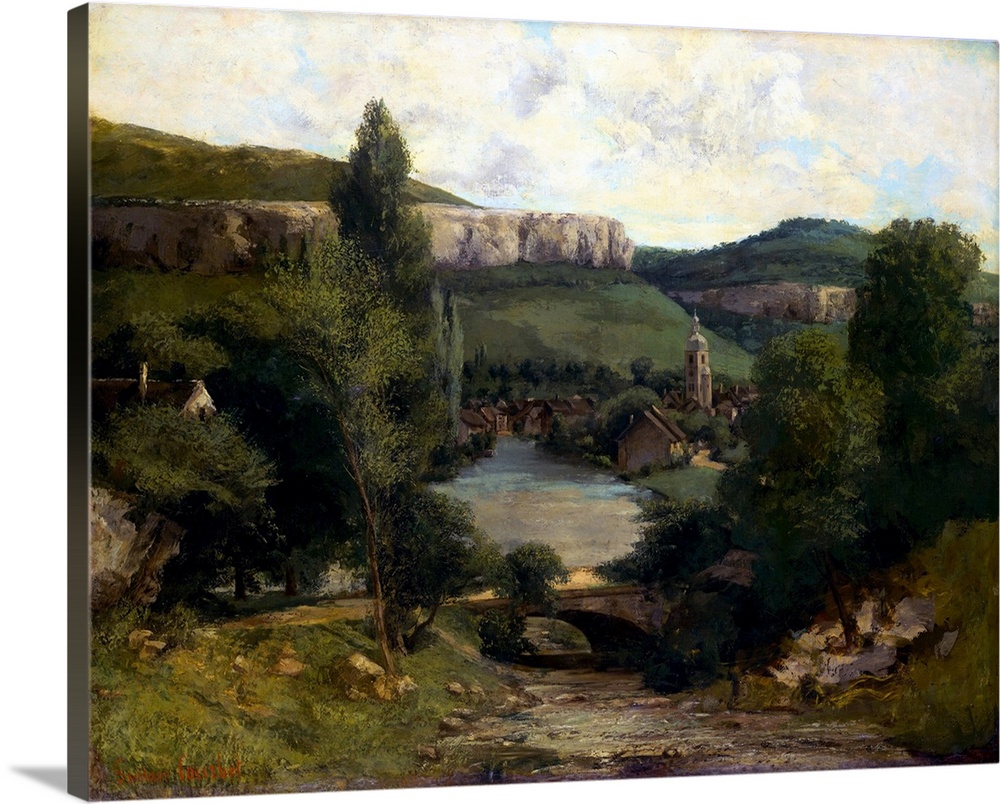 This landscape, probably painted in the mid-1850s, stands at the beginning of a long series of views of the countryside of...