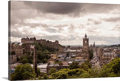 View of the City of Edinburgh, Scotland, UK