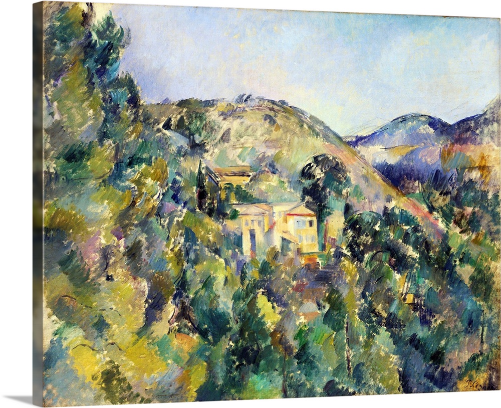 Despite the many areas of canvas left bare, this is one of the few paintings Cezanne signed and thus regarded as finished....