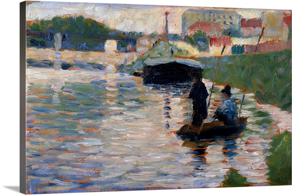 At the beginning of Seurat's career he made about seventy oil studies on small wood panels, which he calledcroquetons(litt...