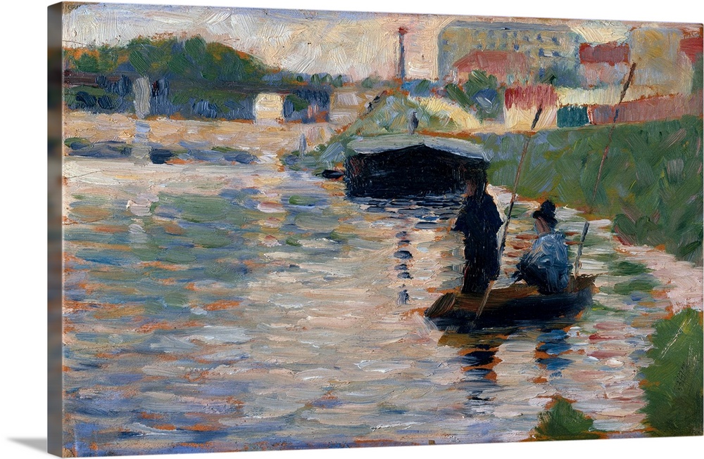 At the beginning of Seurat's career he made about seventy oil studies on small wood panels, which he called?croquetons?(li...