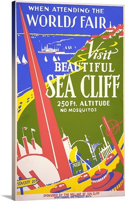 Visit Beautiful Sea Cliff - WPA Poster