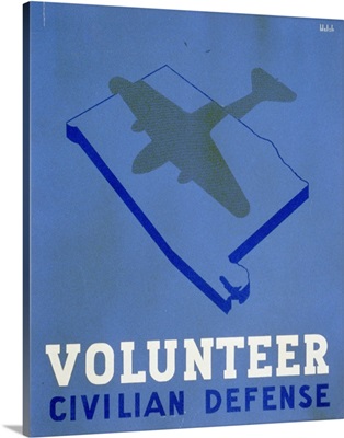 Volunteer Civilian Defense - WPA Poster
