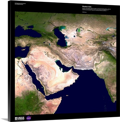 Western Asia - USGS Earth as Art