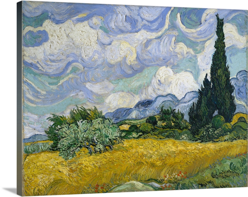 Cypresses gained ground in Van Gogh's work by late June 1889 when he resolved to devote one of his first series in Saint-R...