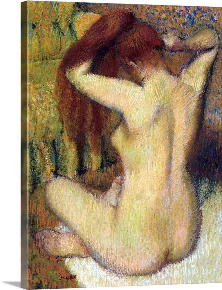 This is the second of two variants of a composition that Degas created about 1885 (State Hermitage Museum, St. Petersburg)...