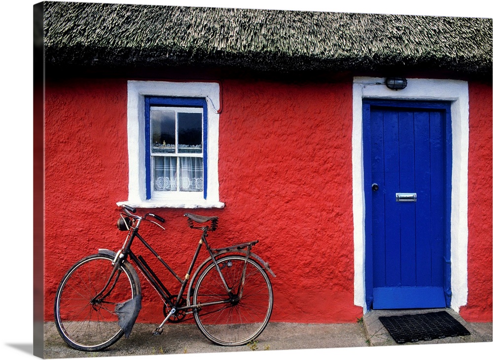 Askeaton, Co Limerick, Ireland, Bicycle In Front Of A House