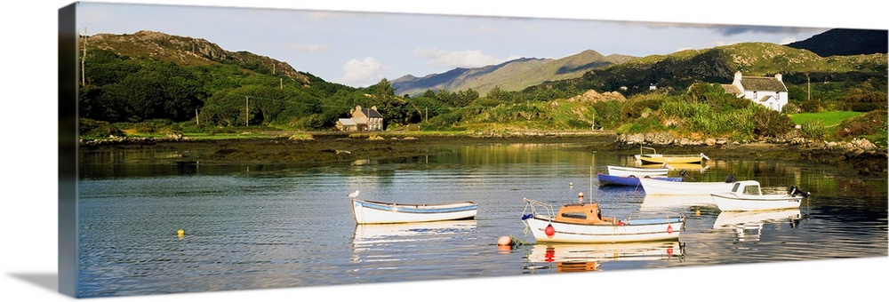 Ballycrovane, County Cork, Ireland, Boats In Harbour