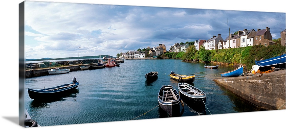 Boats Near The Shore, Roundstone, Connemara, County Galway, Ireland